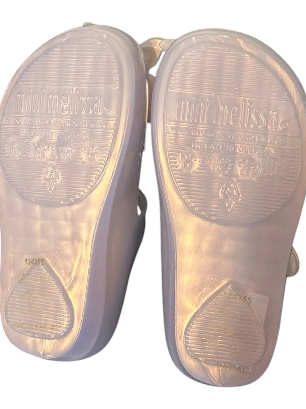 Mini Melissa Toddler Girl 7 Beauty & The Beast Silver Butterfly Maryjane Shoes